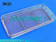 STERILIZING TRAYS Micro Tray Drop Handle 21'' x 10" x 4" Mesh Box DN-321