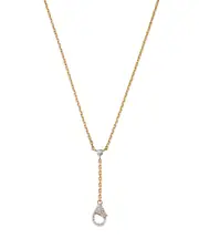 Nina Gilin 14K Yellow Gold Diamond Lariat Necklace, 16-18L