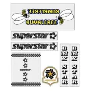 BumbleBee - BMX Black outline DT solid HT decal set - old school bmx