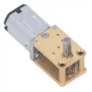 12V DC Geared Motor W/ Fixed Base Single Shaft Brushed Worm Gear Speed Reductio