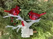 NEW Roman Lights Night Lights Christmas Birds Red