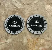 Coasters for Lexus 2 pcs car cup holder coasters silicone non slip 2.75"