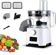 Electric Vegetable Dicer, 800W Vegetable Chopper Dicer Shredder Commercial Vegetable Cutter with 6mm & 8mm Blades, Perfect for Chopping Carrots, Potatoes, Onions