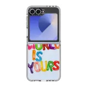 Galaxy Z Flip6 Clear Case THE WORLD IS YOURS IPHONE CASE BY SUE TSAI