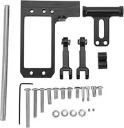 RC Servo Mount Pull Rod Kit, RC Car Turnbuckle, Aluminum Alloy Hydraulic Steering Linkage Rod Set for VP F10 1/10 RC Cars Black