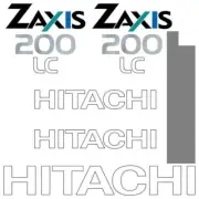 Decal Sticker Set Hitachi ZX200-1 LC Digger Excavator Decal Set