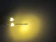 100pcs, New 1.8mm Warm White Diffused LED Bright Leds Lights + Resistors for 12V