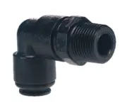 10X John Guest Black Acetal Fittings Swivel Elbow BSPT Thread PM091204E 12mmx1/2