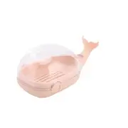 3Pcs Soap Holder with Lid Double Layer PP Home Drainage Design Soap Box for Bathroom Dish Plate Case Home Shower Soap Box Dispenser