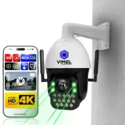 4G Security Camera 4K SIM Card 40X Human Auto tracking Detection 24/7 Recording