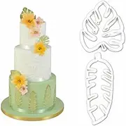 4Pcs Cookie Cutter Set Palm Tree Turtle Leaf Shape DIY PlasticCake Mold Sandwich Cutter Kid Food AU