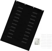 Parliky Maximize Space Hanging File Folder Organizer Documents Organizers School Supplies Wall Hanging File Holder Black
