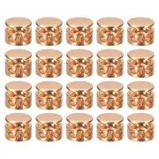 24pcs Double Hole Spring Cord Locks Toggle Stopper for Clothes Golden