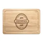 Personalised Chopping Board Beer Pump Label Wooden Custom Fathers Day Birthday