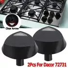 2x Upgrade Burner Stove Knob For Dacor 72731 Gas Cooktop Stove Knob w/Clear Part