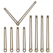 5 Set Replacement Wooden Clock Hands Kit DIY Repair Craft Part for 10" Clock