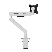 AOC AM402W Single Mechanical Spring Monitor Arm Mount (17-34") (White)