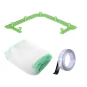 2Set Multifunctional Drainage Rack Triangle Hanging Net Drain Basket Disposable Garbage Bag Kitchen Sink Filter Leftovers