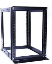 Raising Electronics 15U 4 Post 19" Open Frame Server Rack Adjustable Depth