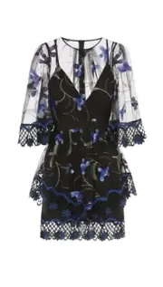 Alice McCall Size 6 'Wish You Were Here’ Lace Mini-dress