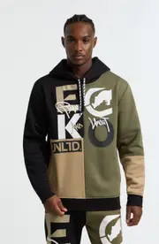 Ecko Unltd. Team Up Hoodie in Olive at Nordstrom, Size Large