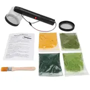 Flocking Kit Static Grass Applicator ABS Mini Flocking Machine with Antislip Handle for DIY Scenic Table Black