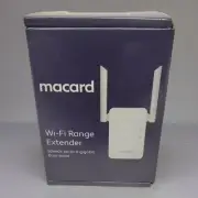 Macard RE1200 White Wireless Booster WiFi Signal Range Dual Band Extender