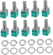 ifundom 5-pin Audio Potentiometer Knobs 10ps 5k Single Linked Sealing for Amplifier Volume Tone Control