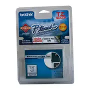 Brother TZe-111 Laminated Tape 6mm Black On Clear