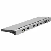 Docking Station 11 in 1 HDMI USB 3.0 C Hub 3.5MM VGA for Macbook HP DELL PD SD