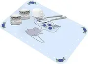 [EviKoo] Dishes Drying Mat, Absorbent Draining Pad for Dish, Heat Resistant Diatom Mud Mat, 15.7 X 23.6 Inch Tableware Mat Draining Pads Non-Slip Quick Dry Mats