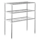 3-Tier Multi-functional Kitchen Storage Shelf Rack Microwave Oven Shelving C7B5