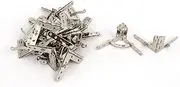 Aexit Jewelry (hand operated tools) Wine Box Wooden Case 90 Degree Support Spring Hinge Silver (30ry454qf180) Tone 30pcs
