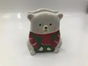 Ceramic 5.5in Winter Polar Bear with Sweater Napkin Holder CC01B34015