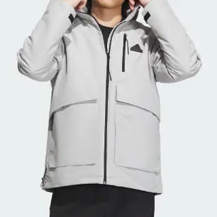 【adidas 愛迪達】TH MH WV JKT 男款 灰色 休閒 運動 外套 防風 連帽 外套 IT3953