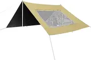 Awning for Car - Sun Canopy for Outdoor,Foldable UV-Resistant Car Awning with Screen for Overlanding Camping Fishing Picnics Beach Parking