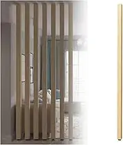 Floor to Ceiling Wall Post Partitions Screens,Entrance Hall Partition Screen,Column Grille,Room Partition Post for Teahouse Coffee Shop Hotel(Brown 2,90cm/35.4in/2.95ft)