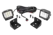 Rough Country Rear Cab Mount 3" LED Pod Light Kit; for Defender HD; 71024