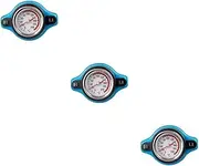 ibasenice Thermometer 3pcs Thermostatic Gauge Radiator Parts & Accessories High Pressure Radiator Cap Radiator Cover Radiator Cap Big Head Temperature Gauge Car Tank Cover Truck Level Gauge