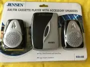 Jensen SCR-68S Stereo Cassette Player with AM/FM Radio and Speakers (NEW)