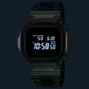 【CASIO 卡西歐】G-SHOCK 全金屬智慧太陽能藍芽電波錶 藍43.2mm(GMW-B5000D-2)