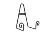 ENTREE SCROLL PLATE BLACK STAND - 2 SIZES