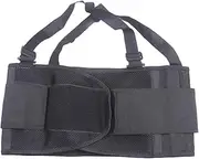 NOLITOY Adjustable Waist Support Breathable Back Strap Lumbar Brace Strap Back Support Belt Waist Support Belt Black