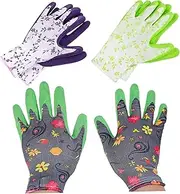 ROMISBABA 3Pairs Gardening Gloves for Men and Women Wear Resistant Work Mittens for Construction Chainsaw Use Easy to Clean Versatile Hand Protection