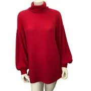 Sanctuary Womens Turtle Neck Waffle Boxy Tunic Top SM NWT