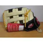 RAWLINGS PRO PREFERRED 美規 12.75" 外野 井字 奶油黑 反手 左投 棒球手套 壘球手套