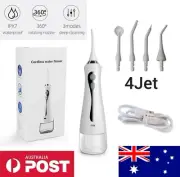 Cordless Water Flosser Dental Oral Irrigator Ultrasonic Electric Teeth Cleaner