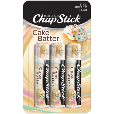 Chapstick Cake Batter Limited Edition Flavored Lip Balm Tubes - 0.15 O