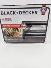 BLACK+DECKER TO1303SB 1150W 4-Slice Toaster Oven - Gray
