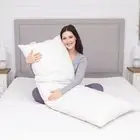 White Goose Feather and Down Body Pillow – Pillows Size 20 Inches x 60 Inc